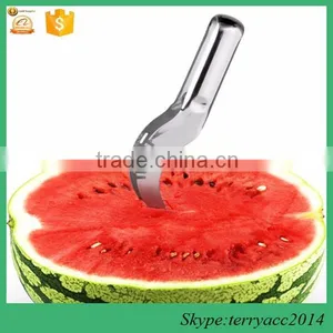 Watermelon Scoop Stainless Steel Cutter Slicy Corer Cantaloupe Slicer Server thumbnail-1