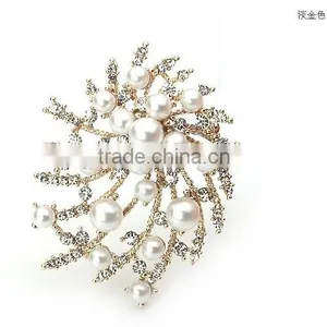 Best Selling Full Rhinestone Pearl Brooch, Alloy Brooch Wholesale thumbnail-5