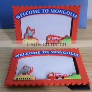 PVC Mongolia Travel Souvenir Photo Frame Custom thumbnail-1