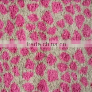 100% Polyester Printed Fake Plush Fabric Textile thumbnail-4