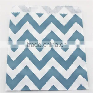 Eco-friendly Navy Blue Chevron Treat Bag For Party Decoration thumbnail-1