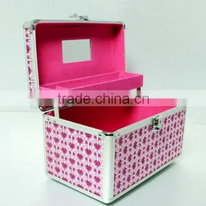 AN30 ANPHY Aluminum Suitcase Jewelry Storage Box Inner Trays With Mirror Metal Handle Lock Case Cosmetic Case Makeup Box thumbnail-3