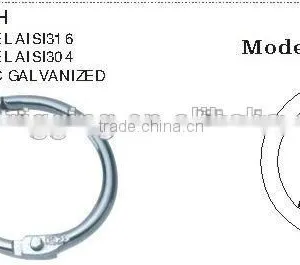 Rigging Hardware Stainless Steel AISI 304 &316 Welded Round Ring Nose Ring thumbnail-6