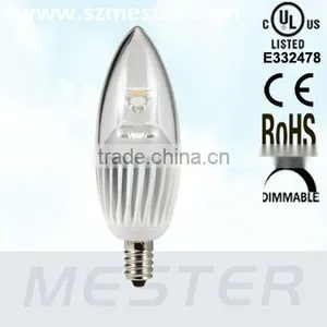 Dimmable UL LED Candelabra, 4.5watts thumbnail-1