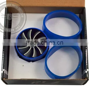 New Car Rubber Single Turbo Turbine Charger Cool Air Intake Fuel Gas Fan thumbnail-2