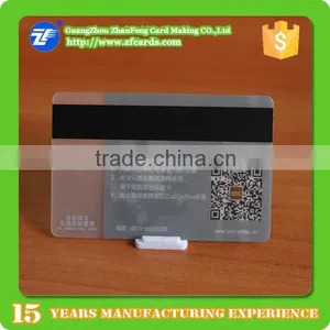 High Quality Clear Plastic Business Card With Mag Panel thumbnail-2