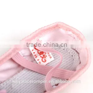 Wholesale Baby Dance Shoes,Pink Shoes With Flower Toddler Girls Bridal Ballet Shoes thumbnail-4