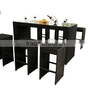 Granco KAL037 Rattan Wicker Outdoor Bar Set thumbnail-1