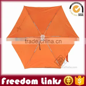 19 Inch 6K Orange Smart 5 Folding Umbrella Custom Logo thumbnail-5