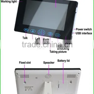 Upgraded 9 '' TFT-LCD Villa Wireless Memory Video Door Phone With Remote Control Unlocking by Long Distance More Than 50meters thumbnail-2