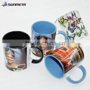 Sunmeta 11oz Sublimation Mug Sublimation Mug Factory Inner Handle Color Mug SKB06 thumbnail-2