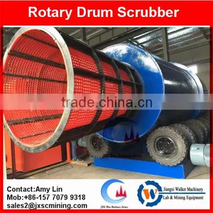 Gold Washing Machine Rotary Drum Scrubber Washer With PU Screen thumbnail-1