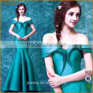 Sexy Fashion Floor Length Mermaid Deep V Neck Wedding Party Dress 2016 thumbnail-1