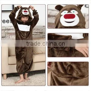 Kids Unisex Kigurumi Pajamas/Sleeping Onesie Costume/Children's Formal Cute Bear Cosplay Jumpsuit thumbnail-2