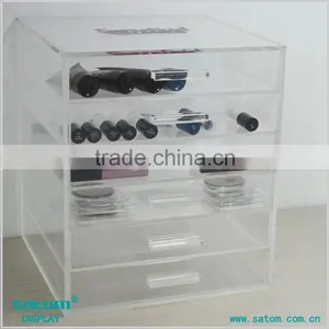 Classical Hot Selling Clear Cute Acrylic Makeup Organizers With Drawers thumbnail-1