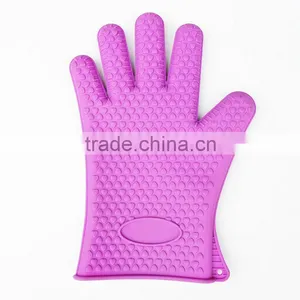 Heat Resistant Silicone Cooking Gloves for BBQ thumbnail-5
