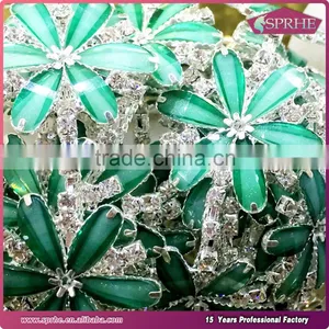 Bule Flower Rhinestone Loose Cup Chain thumbnail-6