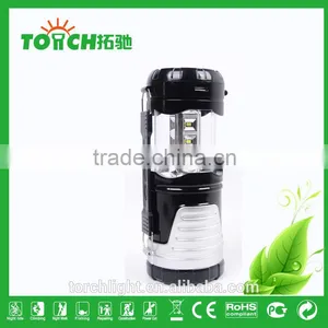 New Product Promotion Solar Rechargeable LED Lantern Flashlight Camping Light With 3w Flashlight Outdoor Camping Lamp thumbnail-5