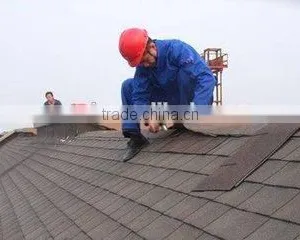 Standard 3-tab Colorful Fiberglass Asphalt Shingles Roofing Material thumbnail-4