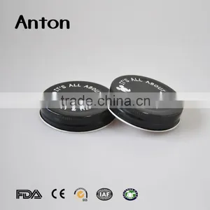 Black 72mm Tinplate Lids OEM Logo is Welcome thumbnail-3