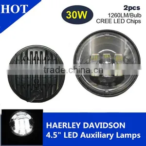 Harley Motorcycle Lamp 4.5inch 30w 1260LM Motorbike Led Driving Fog Light for Yamaha Honda thumbnail-1