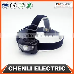 POPPAS T16B Headlamp 2 Red Smd LED +1W Power Led 3AAA Battery Operated Outdoor Waterproof Running Camping Walking Headlight thumbnail-1
