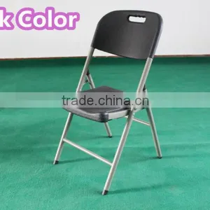 Black Color Commercial Contoured Folding Chair thumbnail-1