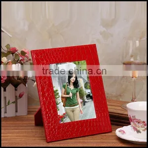 Sheng Rende Quality European Leather 7 Inch Rectangular Gift Photo Frame Fashion Creative Leather Photo Frame Manufacturers Dire thumbnail-2
