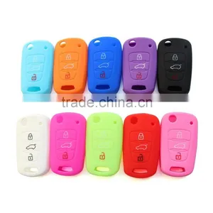 Silicone Car Key Cover For Colorful Key Fob Silicone Holder Replacement Case thumbnail-1