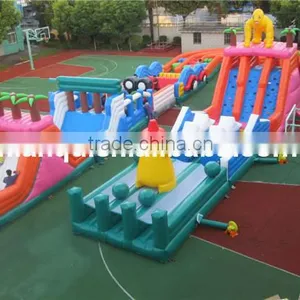 Giant Newest Cheap Inflatable Obstacle Course for Sale thumbnail-1