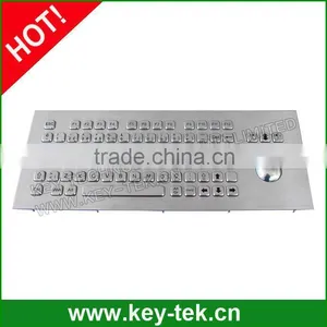 Full Funtionalities IP65 With Trackball Integrated Metal Keyboard thumbnail-4