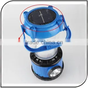 Solar Powered 11+1 Led Plastic Two Modes Power Bank Function Solar Camping Light With USB Port thumbnail-5