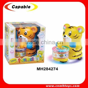 2015 Funny B/O Tiger Toy Play the Drum thumbnail-1
