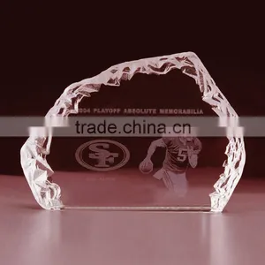 Custom Made 3D Crystal Iceberg for Rugby Award thumbnail-1