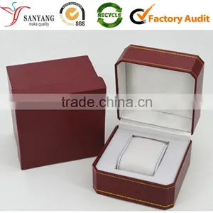 PU Engraved Leather Cover EVA Insert Pillow Rustic Watch Box thumbnail-2
