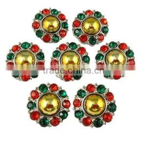 Hot Sale Wholesale Retail Sewing Button Acrylic Rhinestone Button With Shank Pearl Christmas Button For DIY Flower Center thumbnail-1