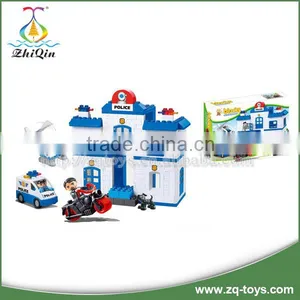 Preschool Educational Toys Building Bricks Police Toy Set thumbnail-1