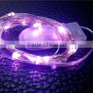 Silver Wire 20 Micro LEDs String Light Ultra-thin Starry Lights Battery thumbnail-3