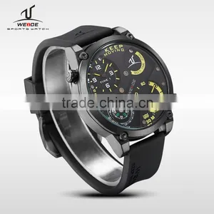 WEIDE Luxury Brand Military Quartz Watch Silicone Strap Compass Function Clock Men Sports Watch Relogio Masculino Men's Watches thumbnail-6