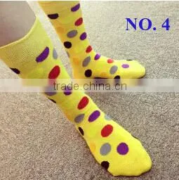 Yellow Light High Quality Soft Dots In-stocking Women/Mens Socks thumbnail-1