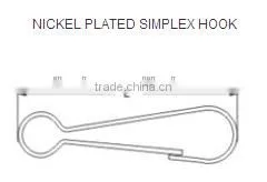Nickel Plated Steel Simplex Hook thumbnail-4