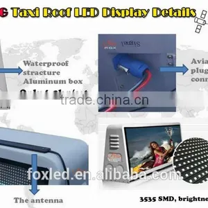 Wholesales P6 HD Taxi Roof Outdoor Advertising Led Display Screen Sign for Message Quality Choice Most Popular thumbnail-6