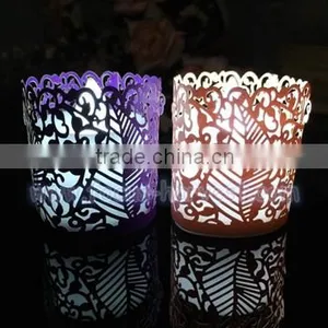 A811 Christmas Crafts Candle Wraps Laser Paper LED Light for Wedding Party Decoration Gift thumbnail-5