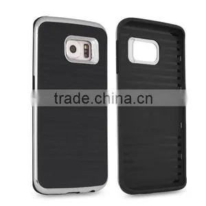 Fashion Motomo Cover Case for S7 S7 Edge Motomo Hybrid Silicon TPU 3 In 1 Brushed Tough Back Covers Shell for s7 thumbnail-1