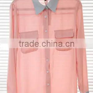 New Design Chiffon Women's Shirt thumbnail-1
