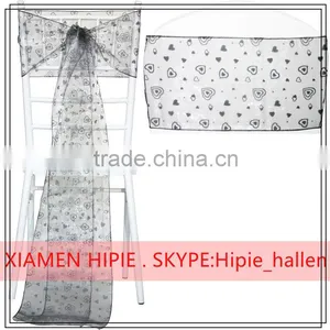 Rose Chair Sashes Floral Organza Table Runners Wedding Sash Venue Decorations thumbnail-4