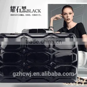 Square Black Clutch Purse Frame,acrylic Party Clutch Handbag thumbnail-1