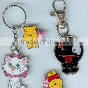 Novelty Promotional Cartoon Metal Custom Keychains for Wholesale thumbnail-1