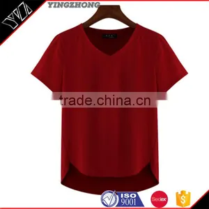 Chian Supplier Wholesale Apparel Summer Fashion Sport Clothes Lady Shirt thumbnail-4