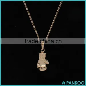 Wholesale Punk Style 18k Gold Plated Boxing Glove Pendant,stainless Steel Fist Glove Necklace Pendant thumbnail-6